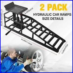 2Pack Auto Car Truck Service Ramps Hydraulic Lift 11023lbs(5T) Heavy Duty Garage