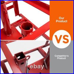 2Pcs Heavy Duty Auto Car Truck Service Ramps Lifts Hydraulic Lift 5 Ton Jack USA