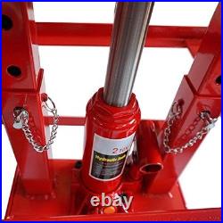 2T Heavy Duty Hydraulic Car Lift Ramp Steel Portable