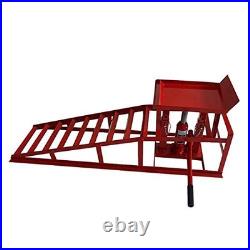 2T Heavy Duty Hydraulic Car Lift Ramp Steel Portable 2T Heavy Duty Hydraulic Car Lift Ramp Steel Portable