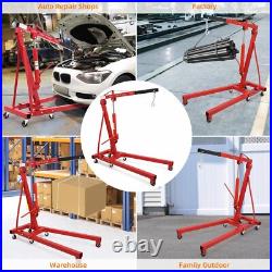 2Ton Cherry Picker Engine Hoist, Heavy Duty Hydraulic Folding Engine Crane 4400LB 2Ton Cherry Picker Engine Hoist, Heavy Duty Hydraulic Folding Engine Crane 4400LB