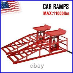 2X Auto Home Car Service Duty Lifts Heavy Ramps Repair Hydraulic Lift Frame USA