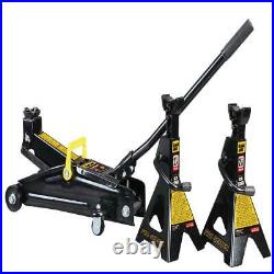 2-1/4 Ton Professional Hydraulic Floor Jack Car 2 Heavy-duty Jack Stand Portable