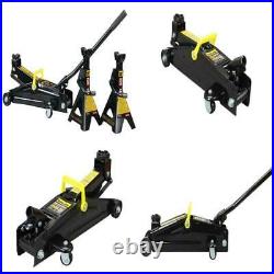 2-1/4 Ton Professional Hydraulic Floor Jack Car 2 Heavy-duty Jack Stand Portable