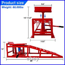 2 Pack 11000lbs Heavy Duty Auto Car Truck Service Hydraulic Lift Vehicle Ramps
