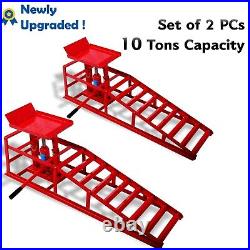2 Pack 11000lbs Heavy Duty Auto Car Truck Service Hydraulic Lift Vehicle Ramps
