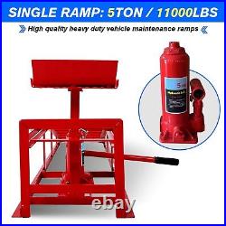 2 Pack 11000lbs Heavy Duty Auto Car Truck Service Hydraulic Lift Vehicle Ramps