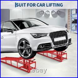 2 Pack Heavy Duty Auto Car Lifts Hydraulic Car Ramps 5T With Adjustable Height