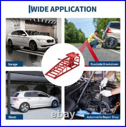 2 Pack Heavy Duty Auto Car Lifts Hydraulic Car Ramps 5T With Adjustable Height