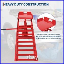 2 Pack Heavy Duty Auto Car Truck Service Ramps Lifts Hydraulic Lift 5 ton Jack