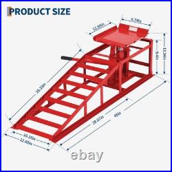2 Pack Heavy Duty Auto Car Truck Service Ramps Lifts Hydraulic Lift 5 ton Jack