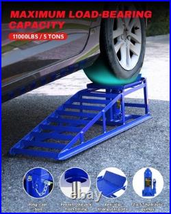 2 Pack Heavy Duty Auto Car Truck Service Ramps Lifts Hydraulic Lift 5 ton jack