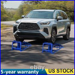2 Pack Heavy Duty Auto Car Truck Service Ramps Lifts Hydraulic Lift 5 ton jack