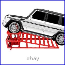 2 Pack Heavy Duty Hydraulic Car Lift Service Ramps Low Profile Black