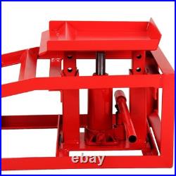 2 Pack Heavy Duty Hydraulic Car Lift Service Ramps Low Profile Black