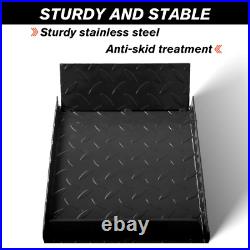 2 Pcs Heavy Duty Car Truck Service Ramps Lifts Hydraulic Lift Frame 10 Tons, Blk