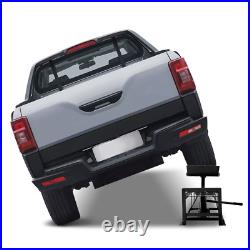 2 Pcs Heavy Duty Car Truck Service Ramps Lifts Hydraulic Lift Frame 10 Tons, Blk