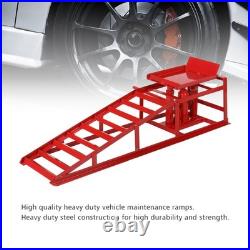 2 Pieces 5 Ton Red Heavy Duty Auto Car Truck Service Ramp Jack Hydraulic Lift