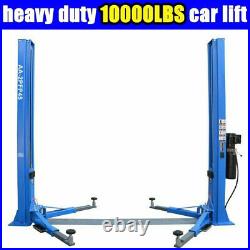 2-Post Lift Car Auto Truck Hoist 220V Floor Plate Auto Ramp 10,000 LB Capacity