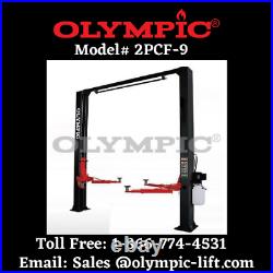 2 Post Overhead Car Lift 9,000 LB 5-YEAR WARRANTY Olympic COMMERCIAL QUALITY
