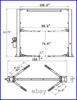 2 Post Overhead Car Lift 9,000 LB 5-YEAR WARRANTY Olympic COMMERCIAL QUALITY