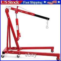 2 Ton Engine Hoist Folding Hydraulic Engine Crane Heavy Duty Picker Hoist Lift