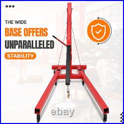 2 Ton Heavy Duty Folding Hydraulic Car Engine Hoist Crane Lift 4400 LBS Capacity