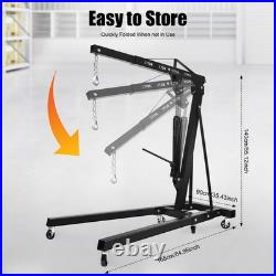 2 Ton Heavy Duty Hydraulic Carbon Steel Engine Lift Folding Jack Crane 2 Ton Heavy Duty Hydraulic Carbon Steel Engine Lift Folding Jack Crane