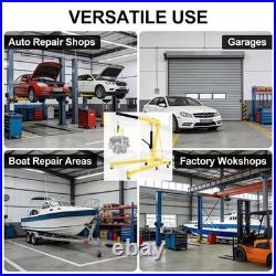 2 Ton Heavy Duty Hydraulic Engine Hoist Cherry Picker 6 Casters Carbon Steel