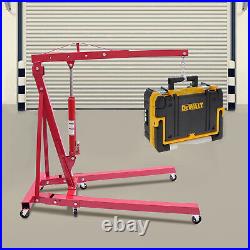 2 Ton Heavy-Duty Hydraulic Engine Hoist Folding Cherry Picker Shop Crane Lift