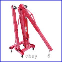 2 Ton Heavy-Duty Hydraulic Engine Hoist Folding Cherry Picker Shop Crane Lift