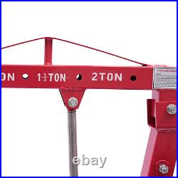 2 Ton Heavy-Duty Hydraulic Engine Hoist Folding Cherry Picker Shop Crane Lift