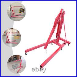2 Ton Heavy-Duty Hydraulic Engine Hoist Folding Cherry Picker Shop Crane Lift