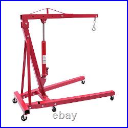2 Ton Heavy-Duty Hydraulic Engine Hoist Folding Cherry Picker Shop Crane Lift