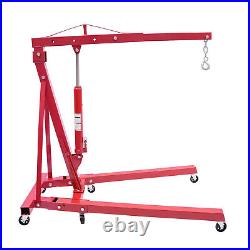 2 Ton Heavy-Duty Hydraulic Engine Hoist Folding Cherry Picker Shop Crane Lift