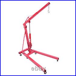 2 Ton Heavy-Duty Hydraulic Engine Hoist Folding Cherry Picker Shop Crane Lift