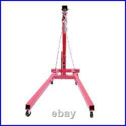 2 Ton Heavy-Duty Hydraulic Engine Hoist Folding Cherry Picker Shop Crane Lift