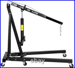 2 Ton Hydraulic Engine Hoist 4400 lbs Heavy Duty Cherry Picker Crane Engine Lift