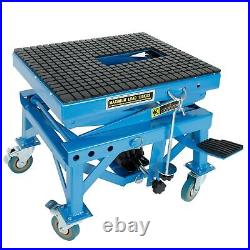 300lbs Heavy Duty Hydraulic Motorcycle Scissor Jack Lift with The Foot Peg