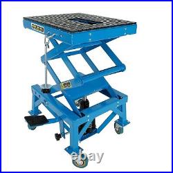 300lbs Heavy Duty Hydraulic Motorcycle Scissor Jack Lift with The Foot Peg