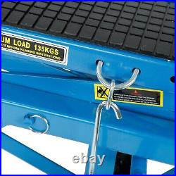 300lbs Heavy Duty Hydraulic Motorcycle Scissor Jack Lift with The Foot Peg