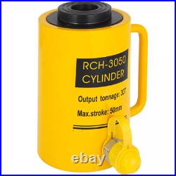 30 Ton 2 50mm Stroke Hollow Ram Hydraulic Cylinder Jack Single Acting RCH 3050
