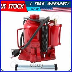 30 Ton (66,000 lb) Air Hydraulic Bottle Jack Pneumatic Heavy Duty Truck Repair