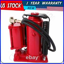 30 Ton (66,000 lb) Air Hydraulic Bottle Jack Pneumatic Heavy Duty Truck Repair