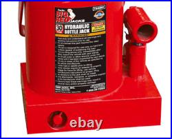 30 Ton Hydraulic Bottle Jack Wide Heavy Duty Base Commercial Industrial Tool