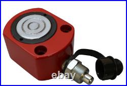 30 Ton Hydraulic Cylinder Jack Low Profile 14mm Stroke Heavy Duty Ram Lift