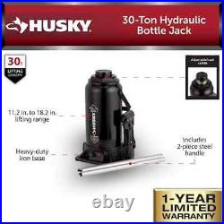 30-ton Heavy Duty Hydraulic Bottle Car Jack Tire Change Steel Tough Lifting Tool