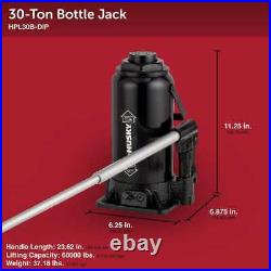30-ton Heavy Duty Hydraulic Bottle Car Jack Tire Change Steel Tough Lifting Tool