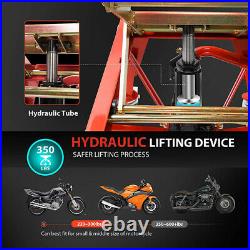 350 lbs Heavy Duty Hydraulic Motorcycle Lift ATV Dirt Bike Scissor Jack Stand