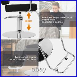 360° Black Heavy Duty Hydraulic Barber Chair Salon Beauty Stylist 360° Black Heavy Duty Hydraulic Barber Chair Salon Beauty Stylist